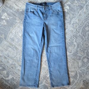 Liverpool Light Blue Kennedy Crop Straight Leg Jeans Size 8/29 Waist